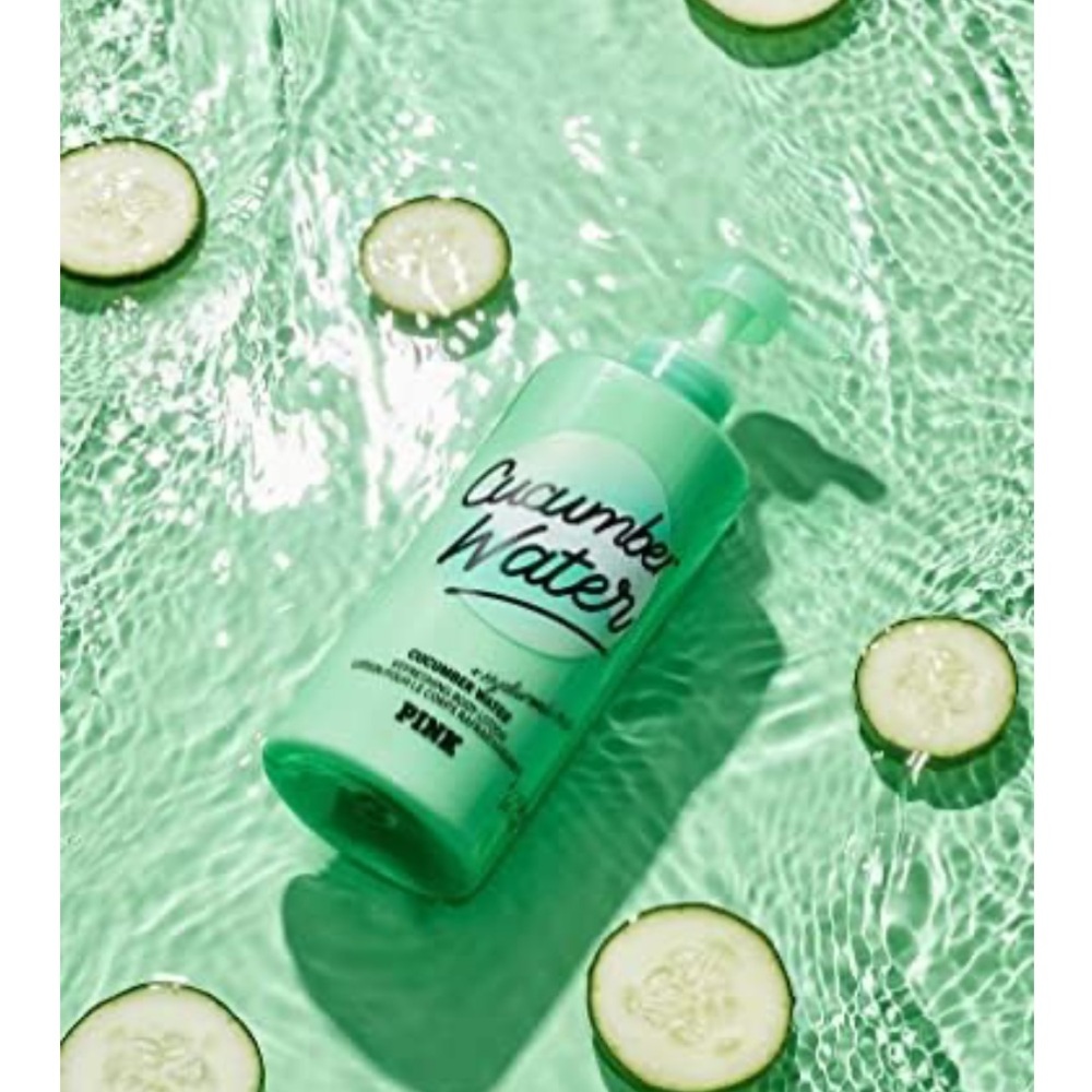 Victoria's Secret Pink Cucumber Water &
Hyaluronic Acid Body Lotion & Body Wash
